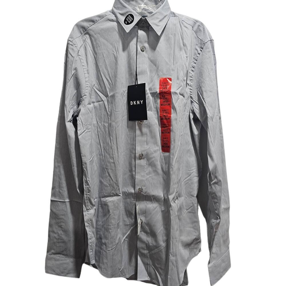 DKNY Button up Dress Shirt- SIZE Medium- New